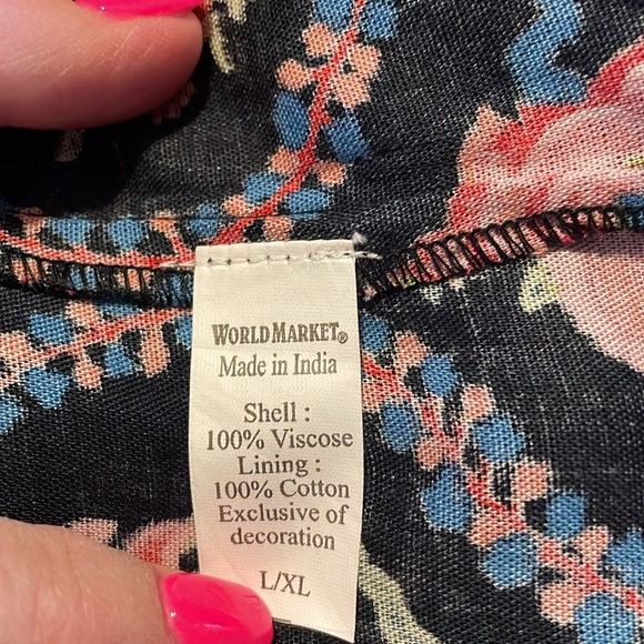 WORLD MARKET NWT PEASANT STYLE DRESS L/Xl - Picture 11 of 13